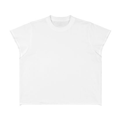 Unisex Boxy Raw Edge T-Shirt