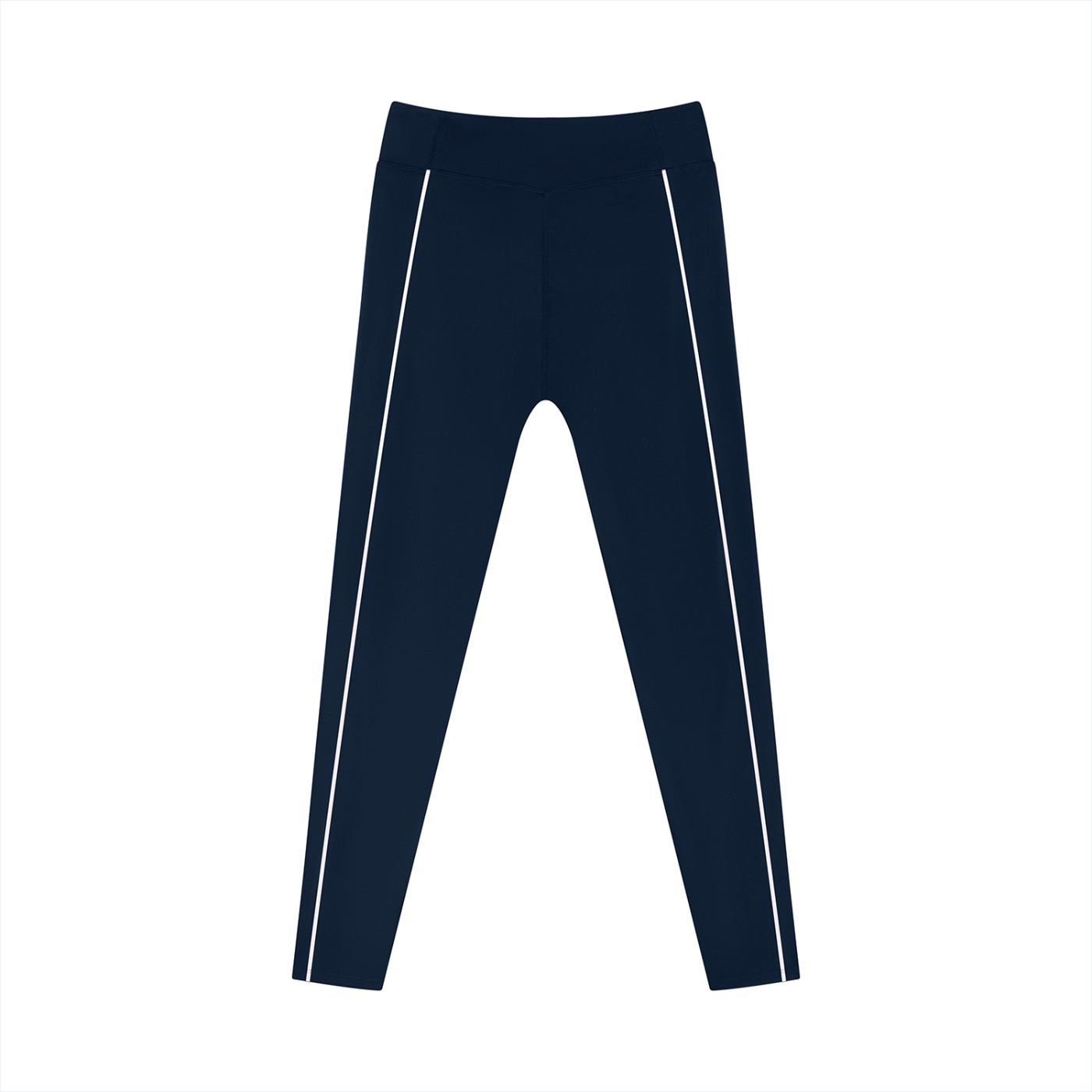 Women's High-Waist Tapered Leggings - Pocket Detail