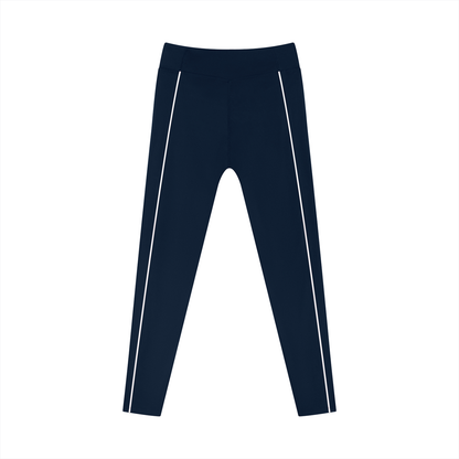 Women's High-Waist Tapered Leggings - Pocket Detail