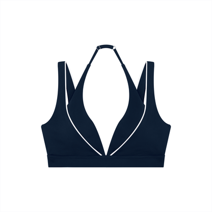 Women's Halter Neck Yoga Sports Bra - Hardware Detail
