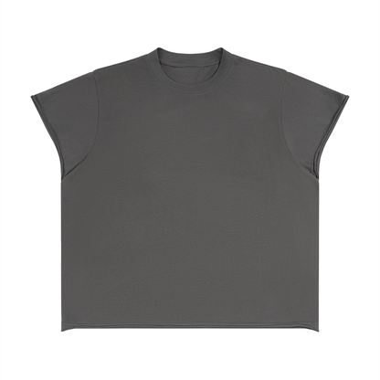 Unisex Boxy Raw Edge T-Shirt