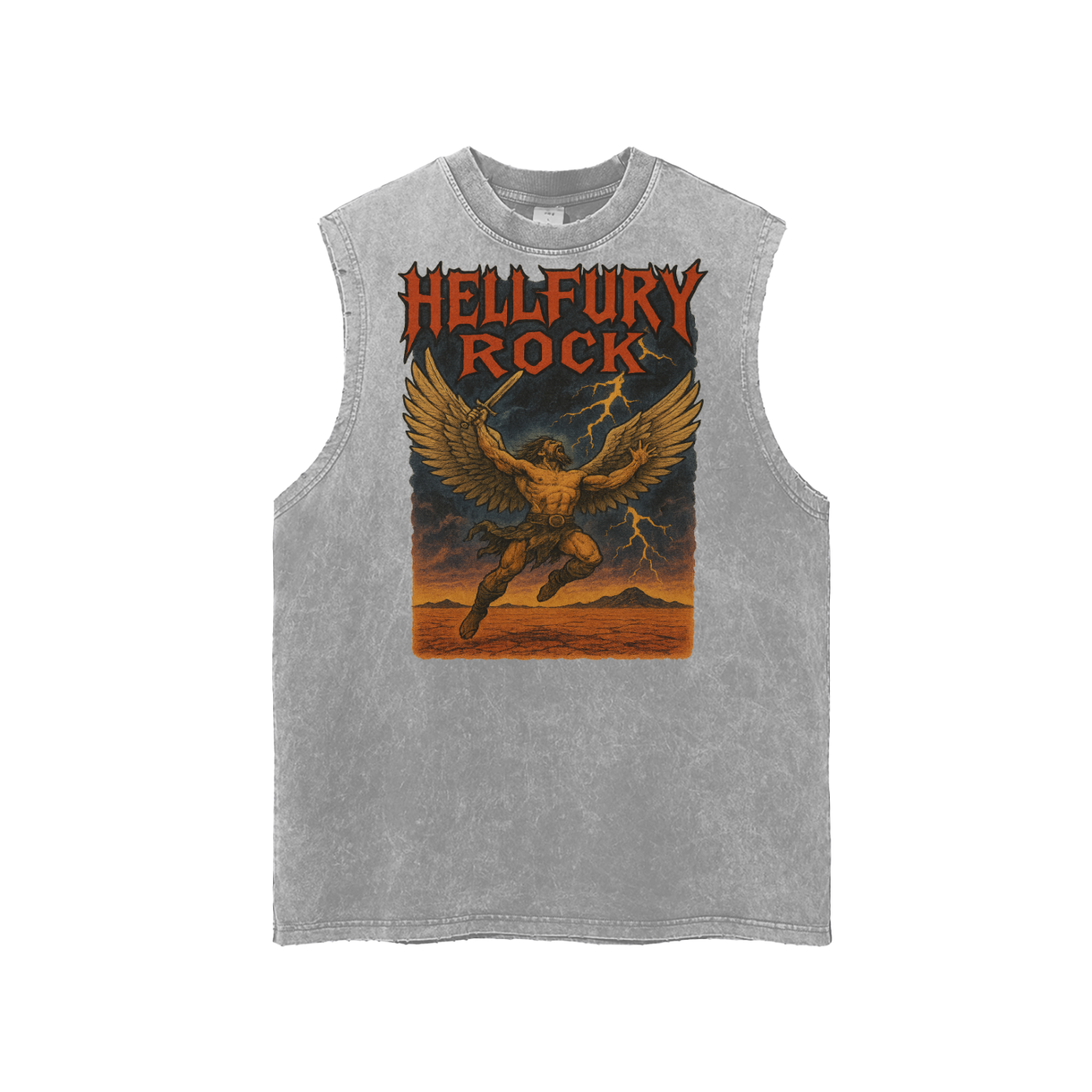 HellRock Fury Vintage Cut Off