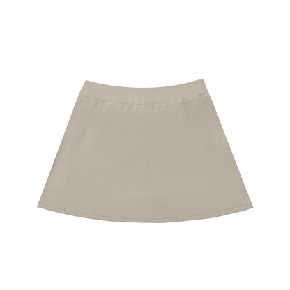 High-Waist Pocketed A-Line Skirt