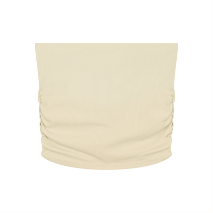 Women’s Ruched Cropped Yoga Tube Top