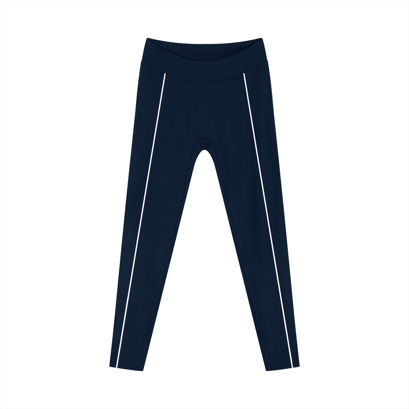 Women's High-Waist Tapered Leggings - Ankle Detail