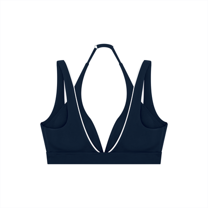 Women's Halter Neck Yoga Sports Bra - Fabric Detail