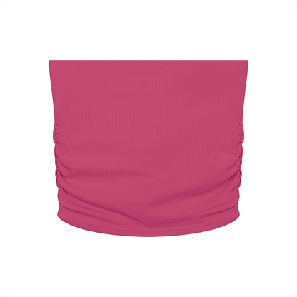Women’s Ruched Cropped Yoga Tube Top