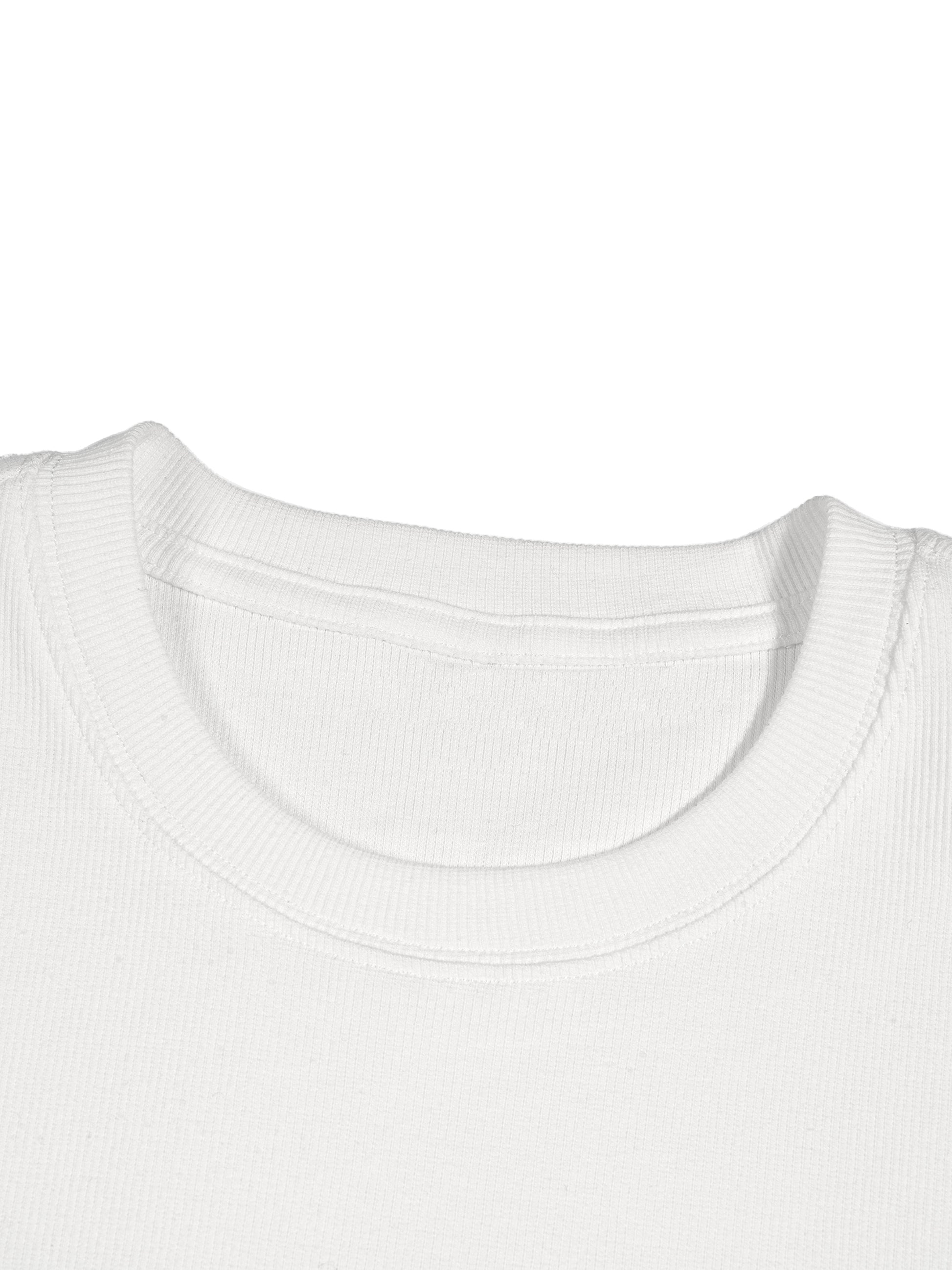Men's Bodycon Ribbed Crop Top detail