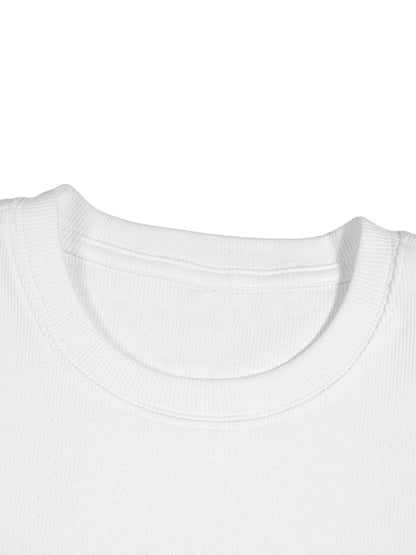 Men's Bodycon Ribbed Crop Top detail