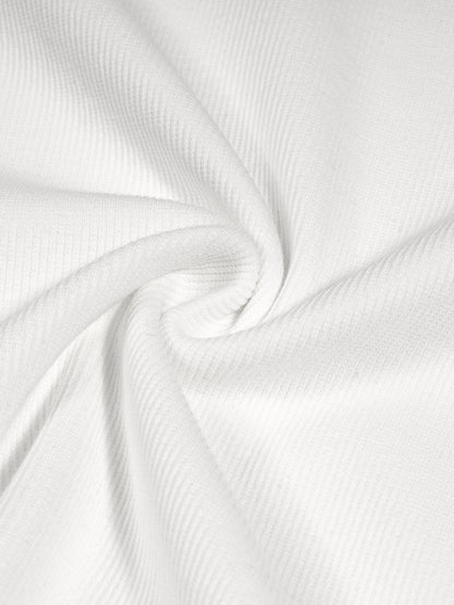Men's Bodycon Ribbed Crop Top detail
