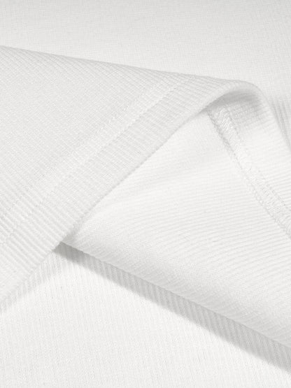 Men's Bodycon Ribbed Crop Top detail