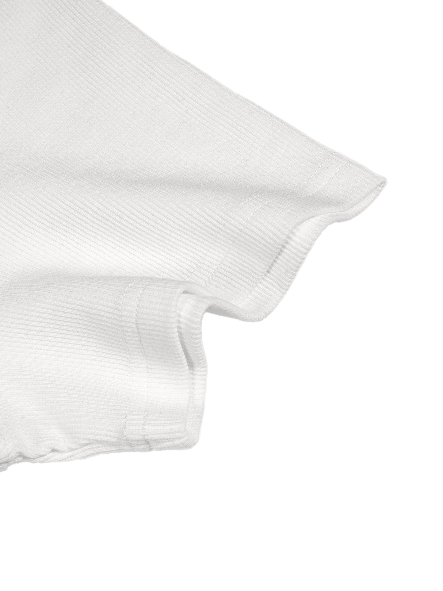 Men's Bodycon Ribbed Crop Top detail