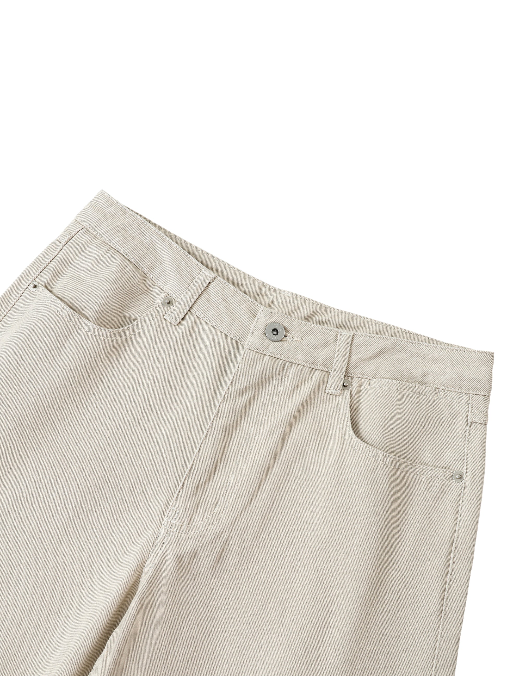 Heavyweight Cotton Straight-Leg Pants detail