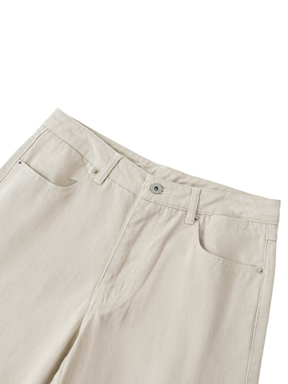 Heavyweight Cotton Straight-Leg Pants detail