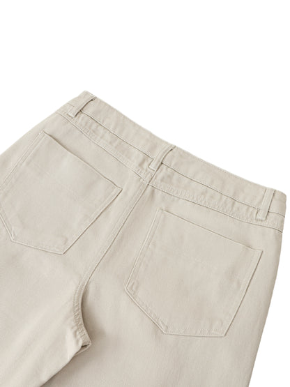 Heavyweight Cotton Straight-Leg Pants detail