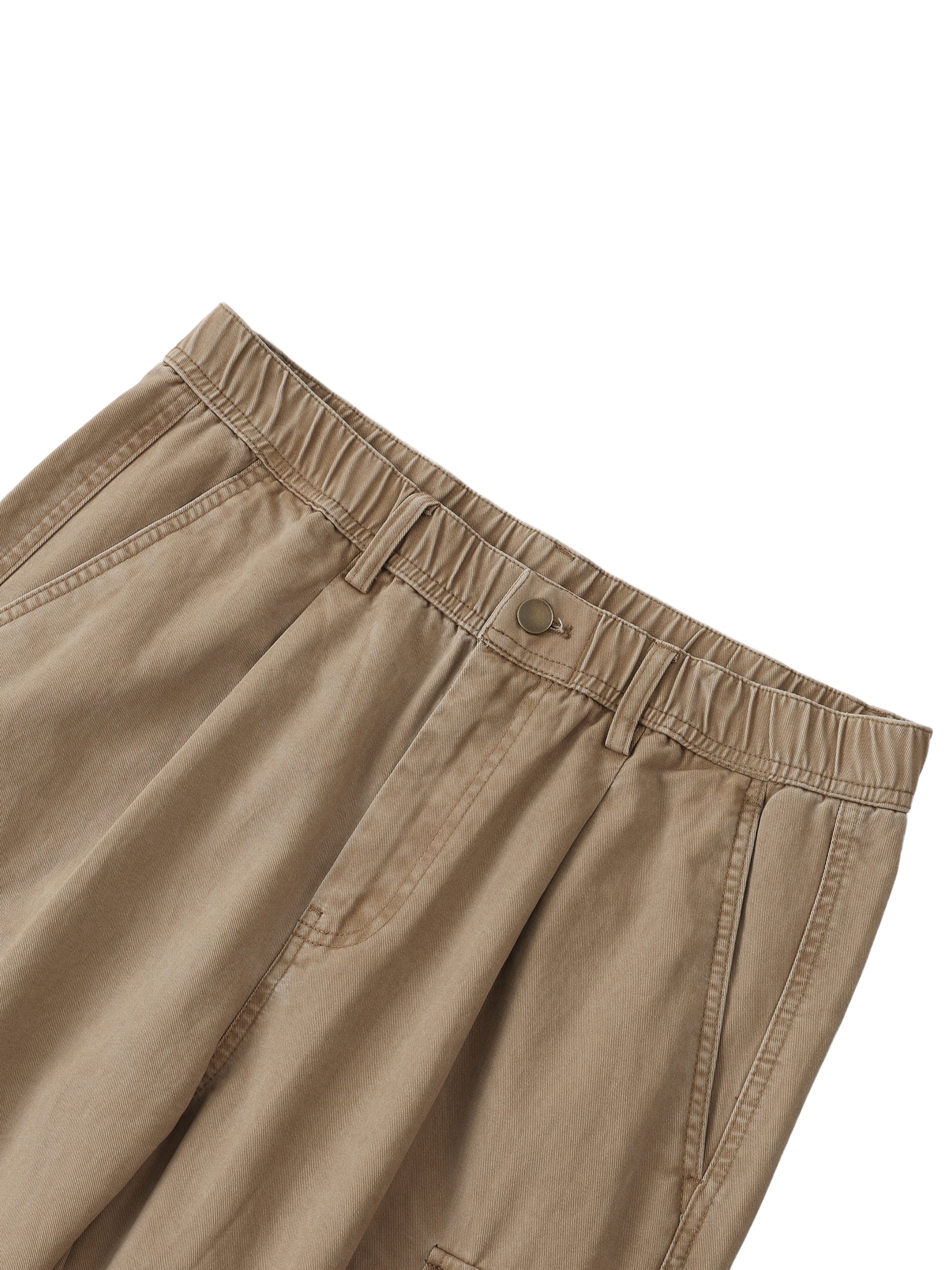 Cotton Elastic-Waist Cargo Pants detail