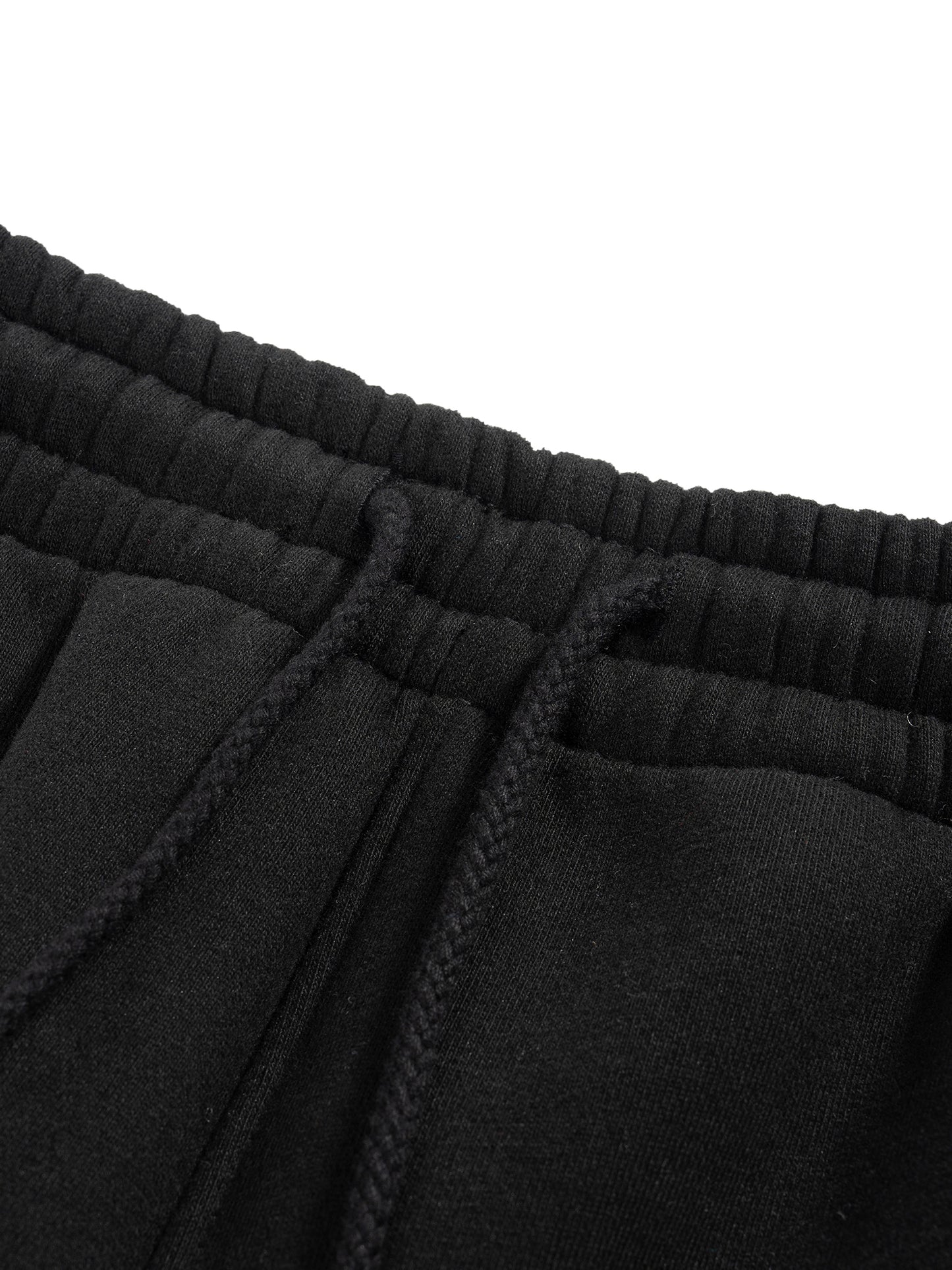 Fleece Drawstring Straight-Leg Sweatpants detail