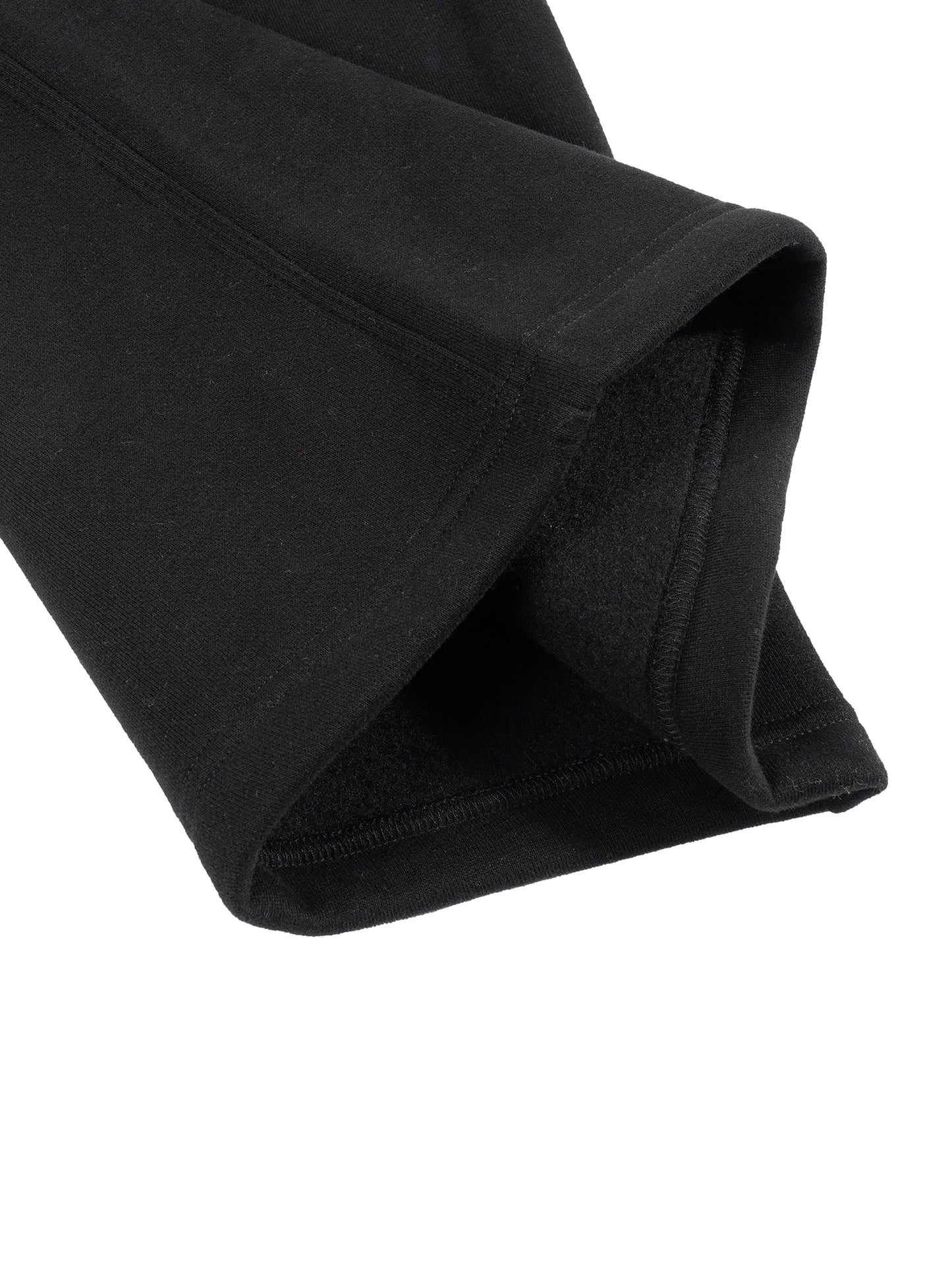 Fleece Drawstring Straight-Leg Sweatpants detail