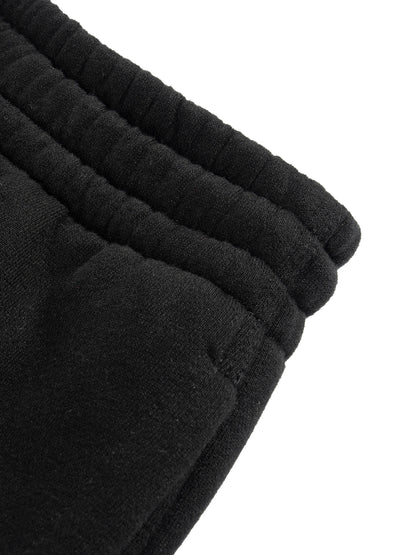 Fleece Drawstring Straight-Leg Sweatpants detail