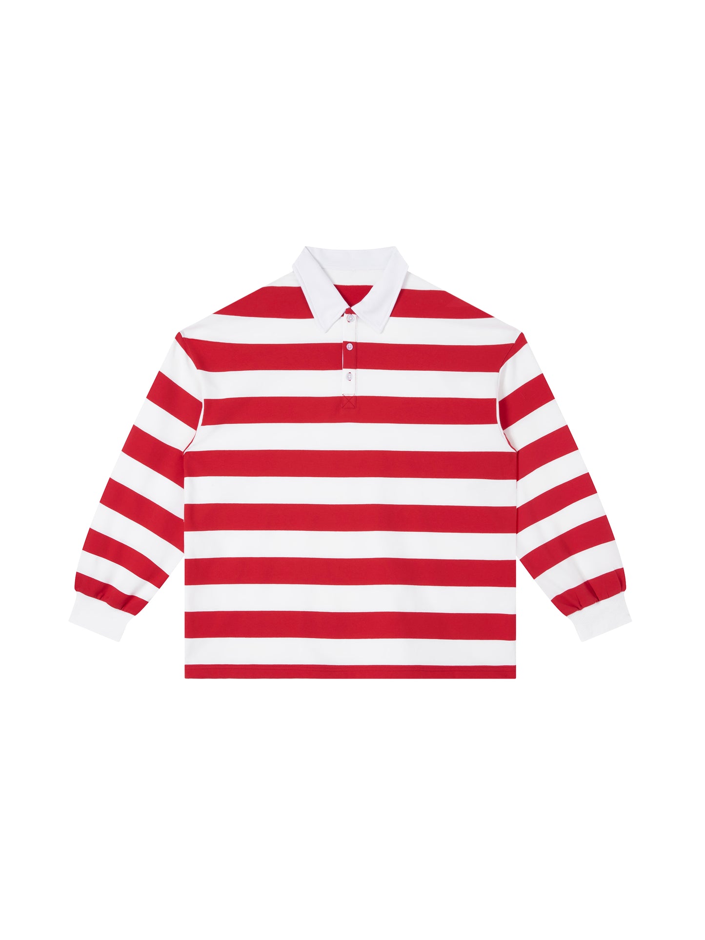 Color Block Stripe Polo Shirt - Main 1