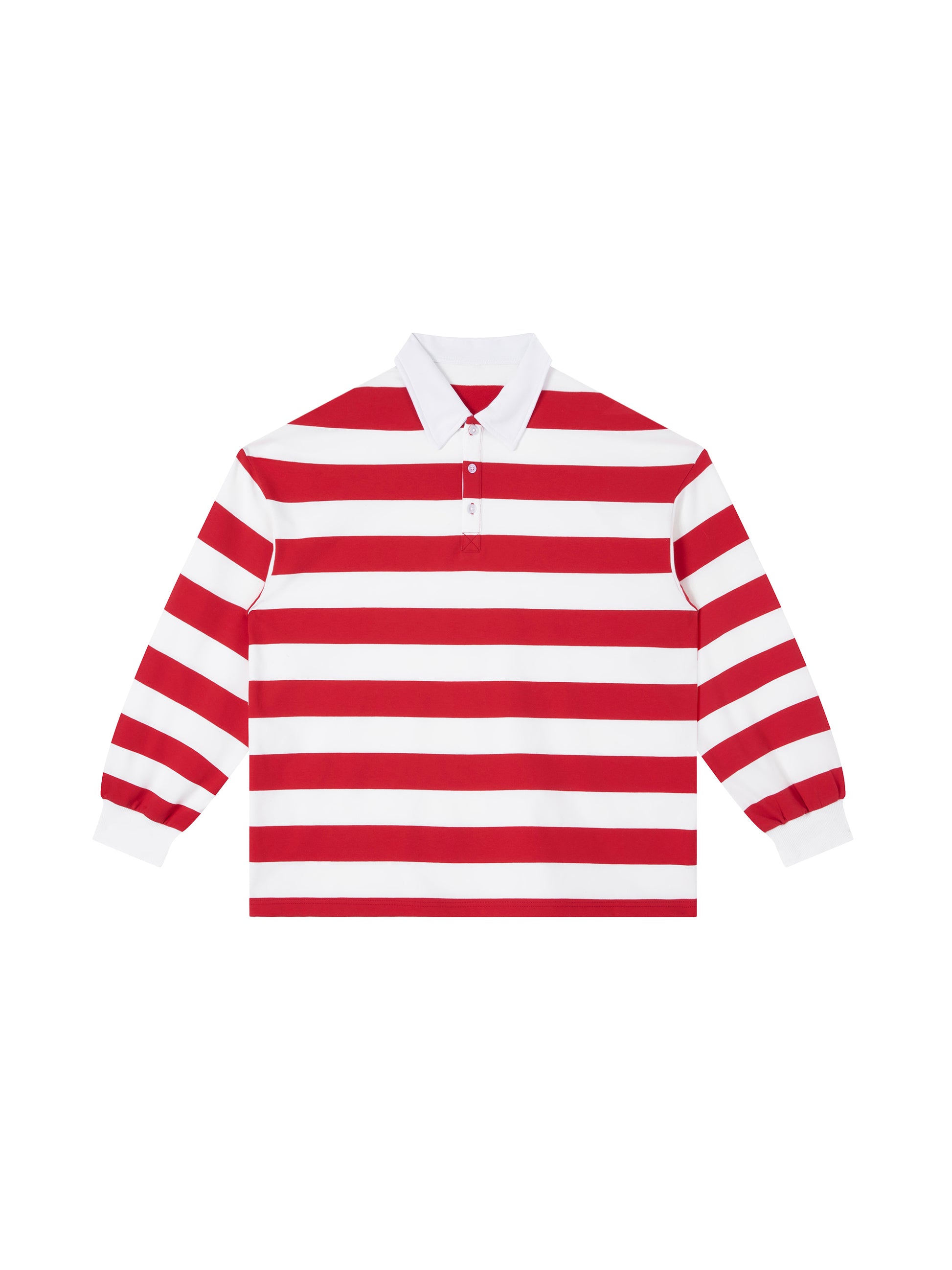 Color Block Stripe Polo Shirt - Main 1