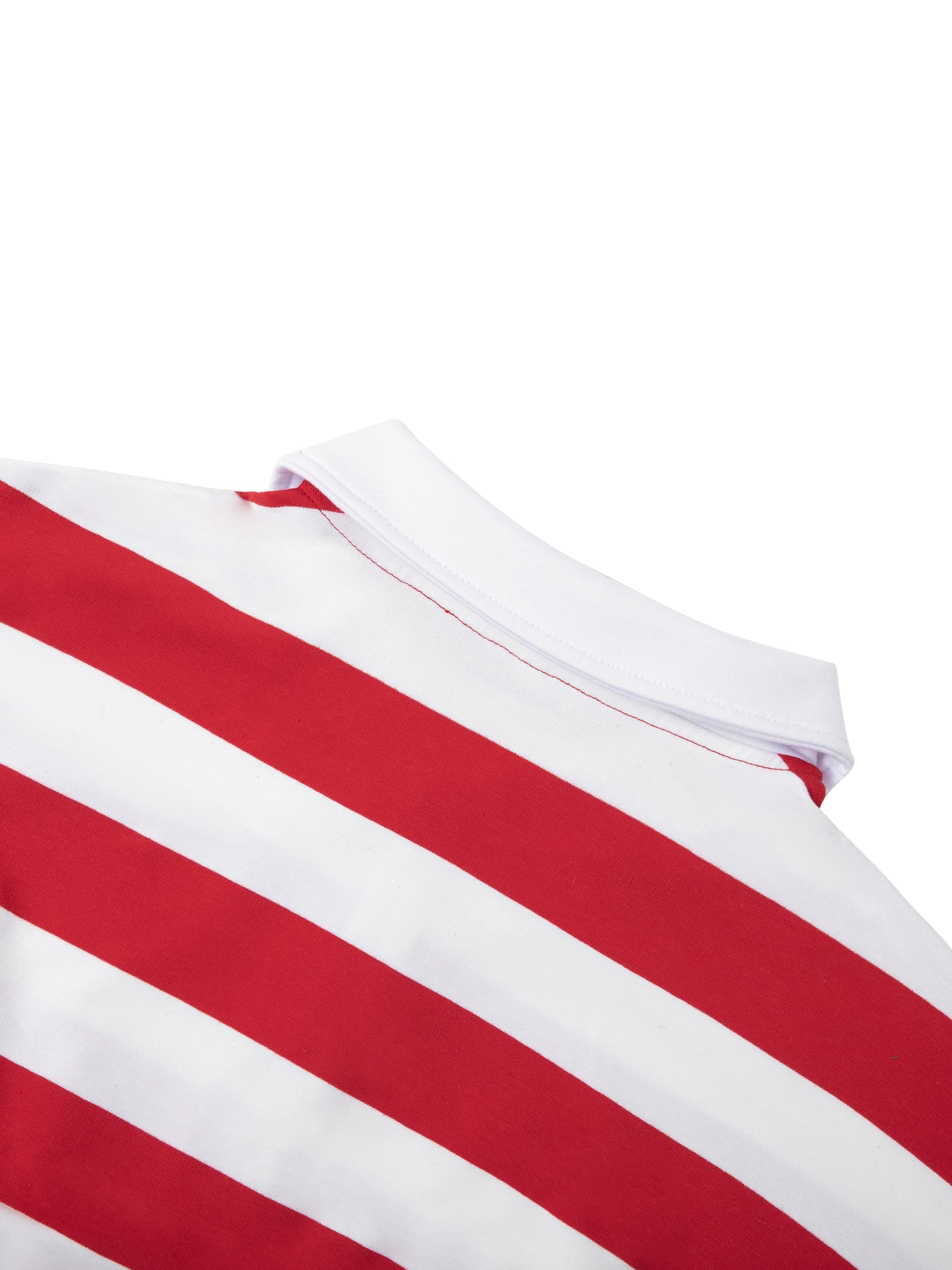 Color Block Stripe Polo Shirt - Detail 2