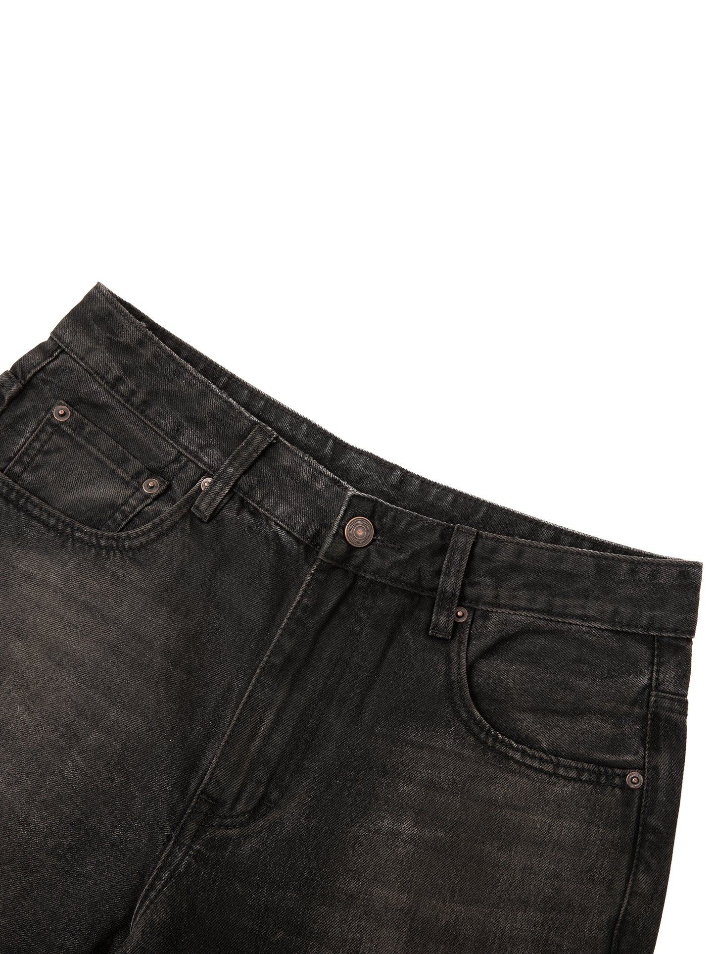 Vintage Wash Heavyweight Denim Jeans - Detail 1