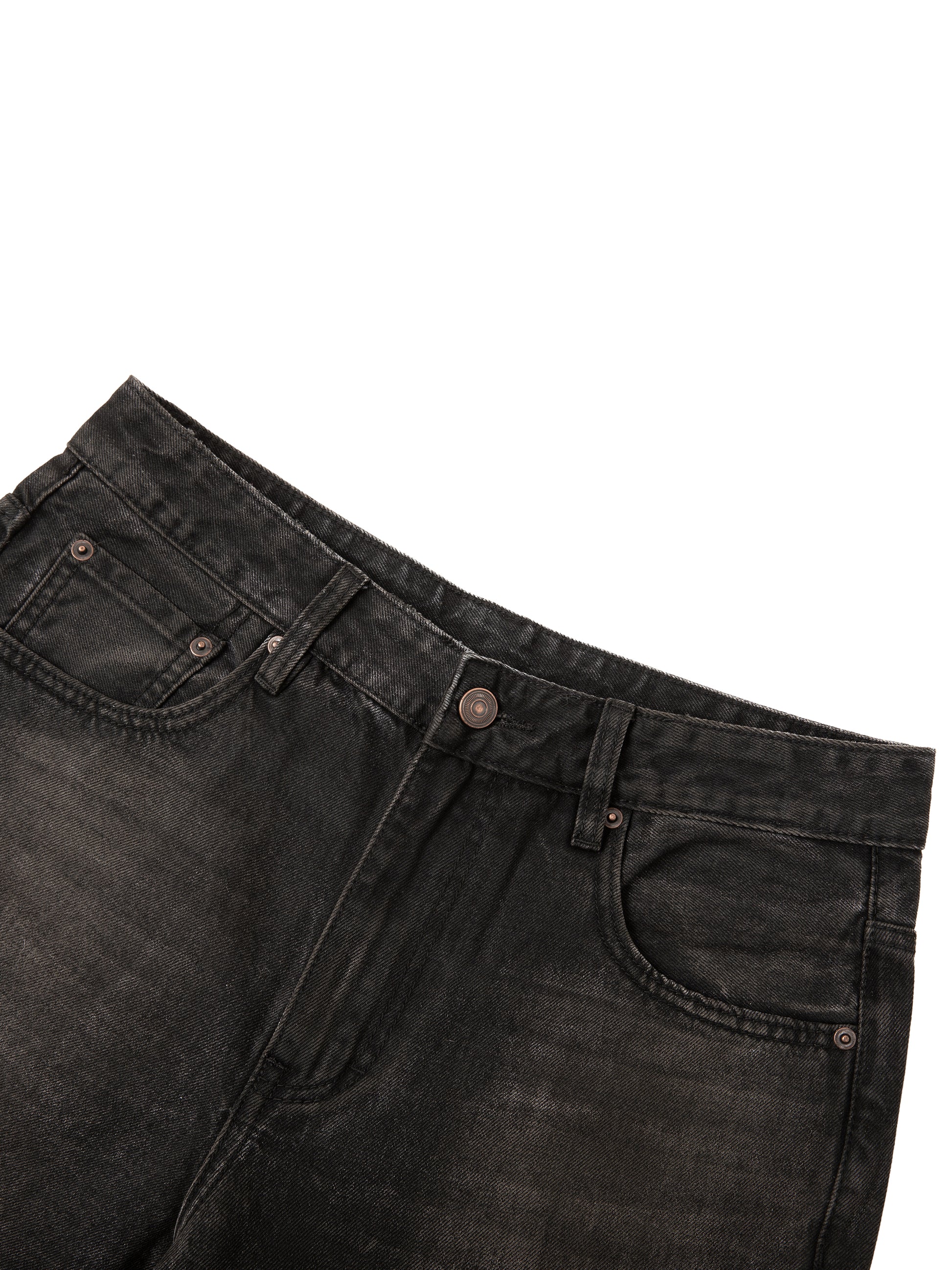 Vintage Wash Heavyweight Denim Jeans - Detail 1