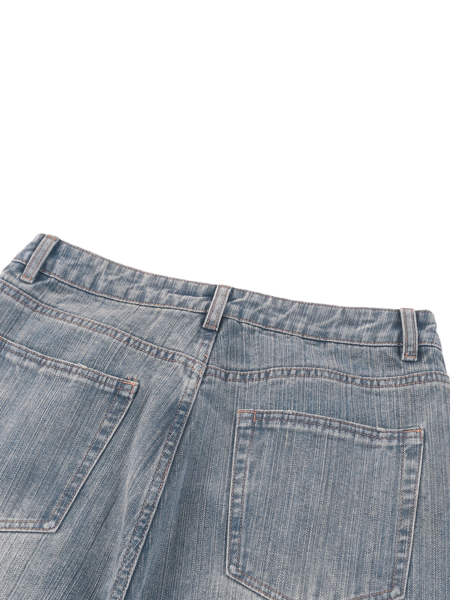 Vintage Wash Distressed Denim Jeans - Detail 2