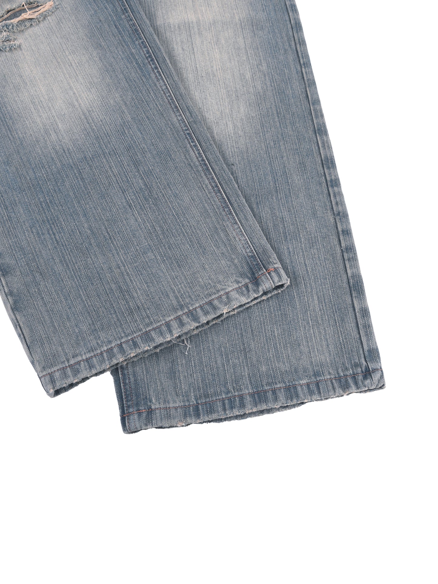 Vintage Wash Distressed Denim Jeans - Detail 5