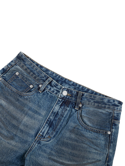 Vintage Wash Baggy Denim Jeans - Detail 2
