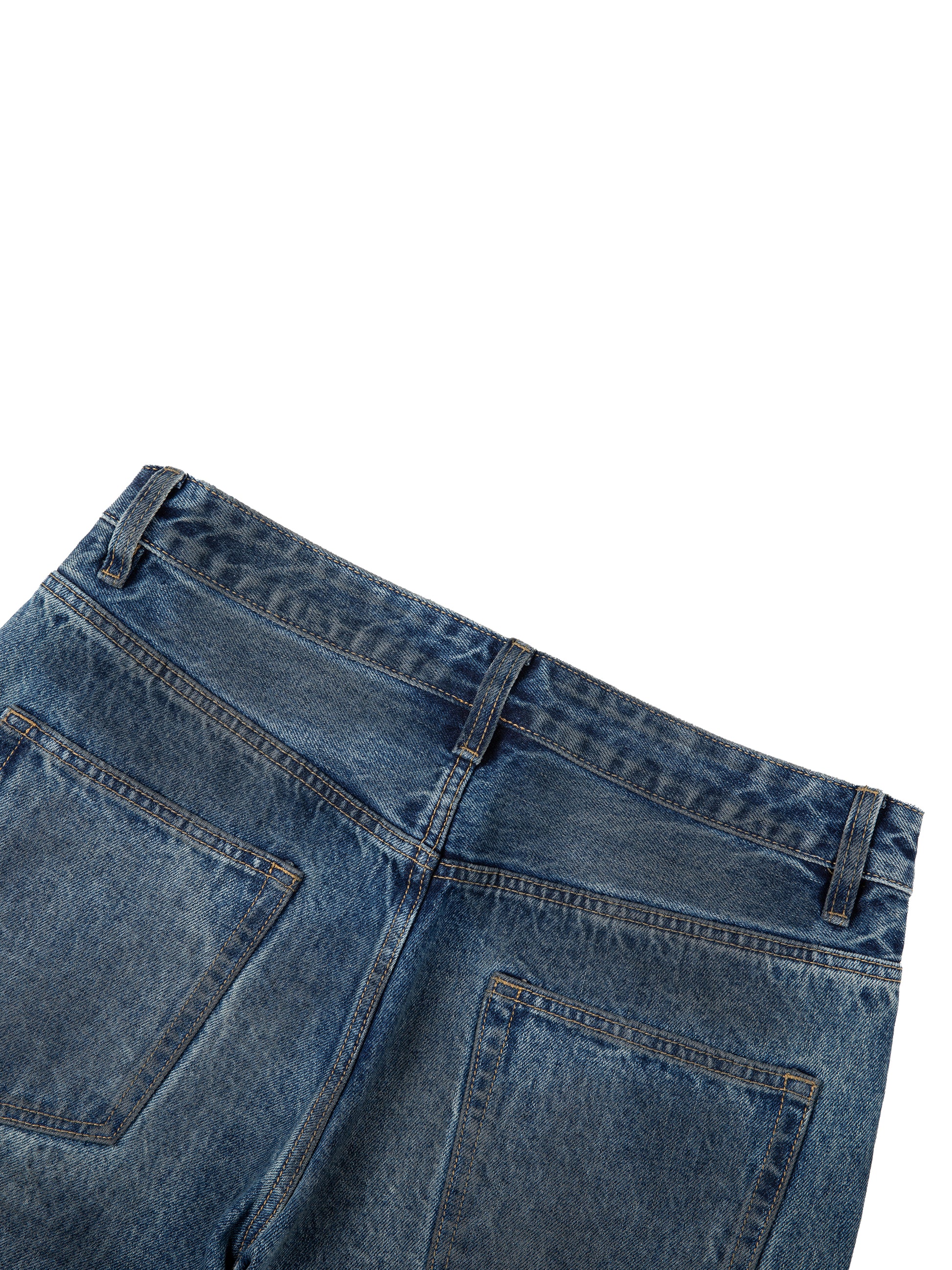 Vintage Wash Baggy Denim Jeans - Detail 3