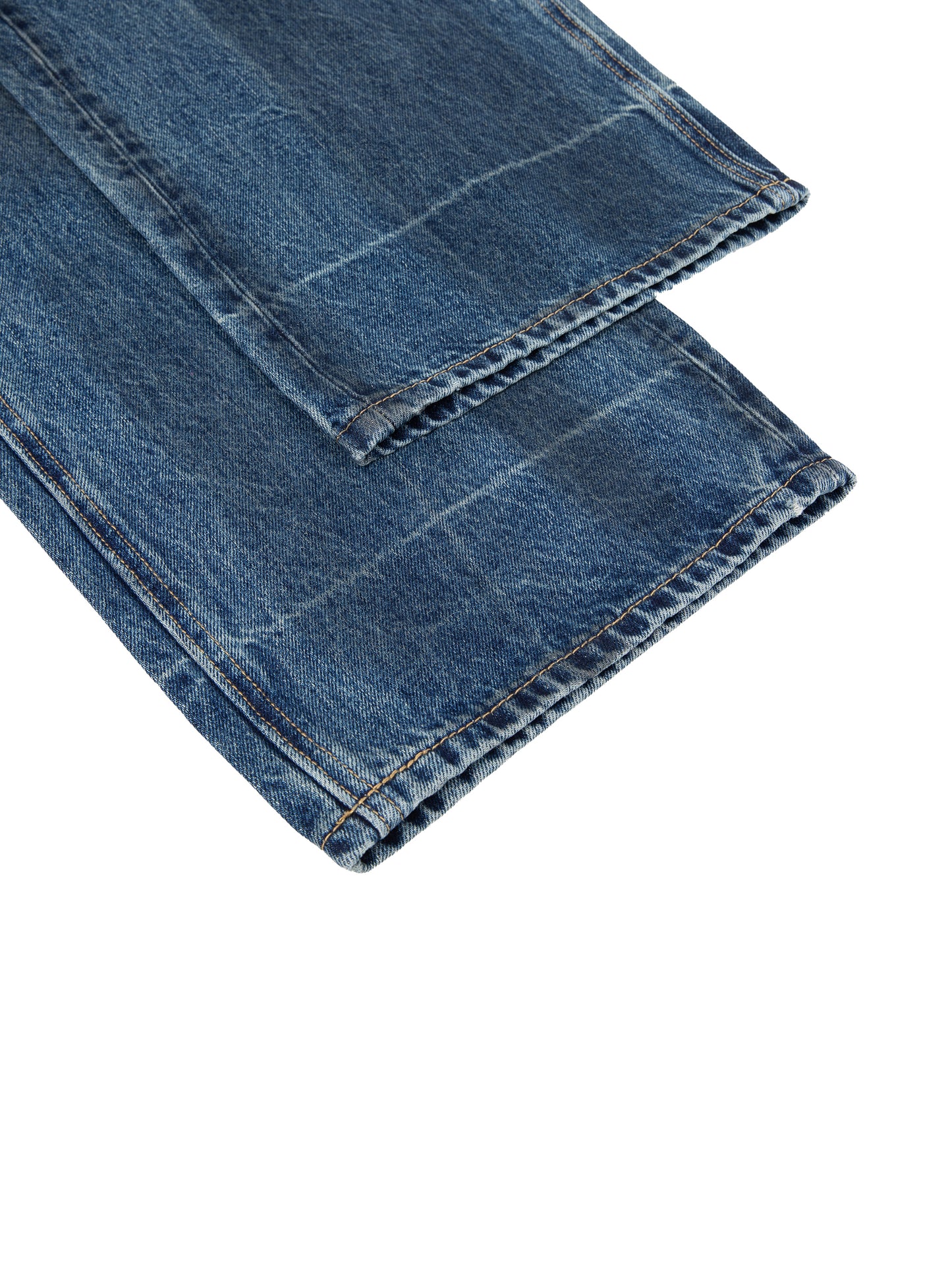 Vintage Wash Baggy Denim Jeans - Detail 5