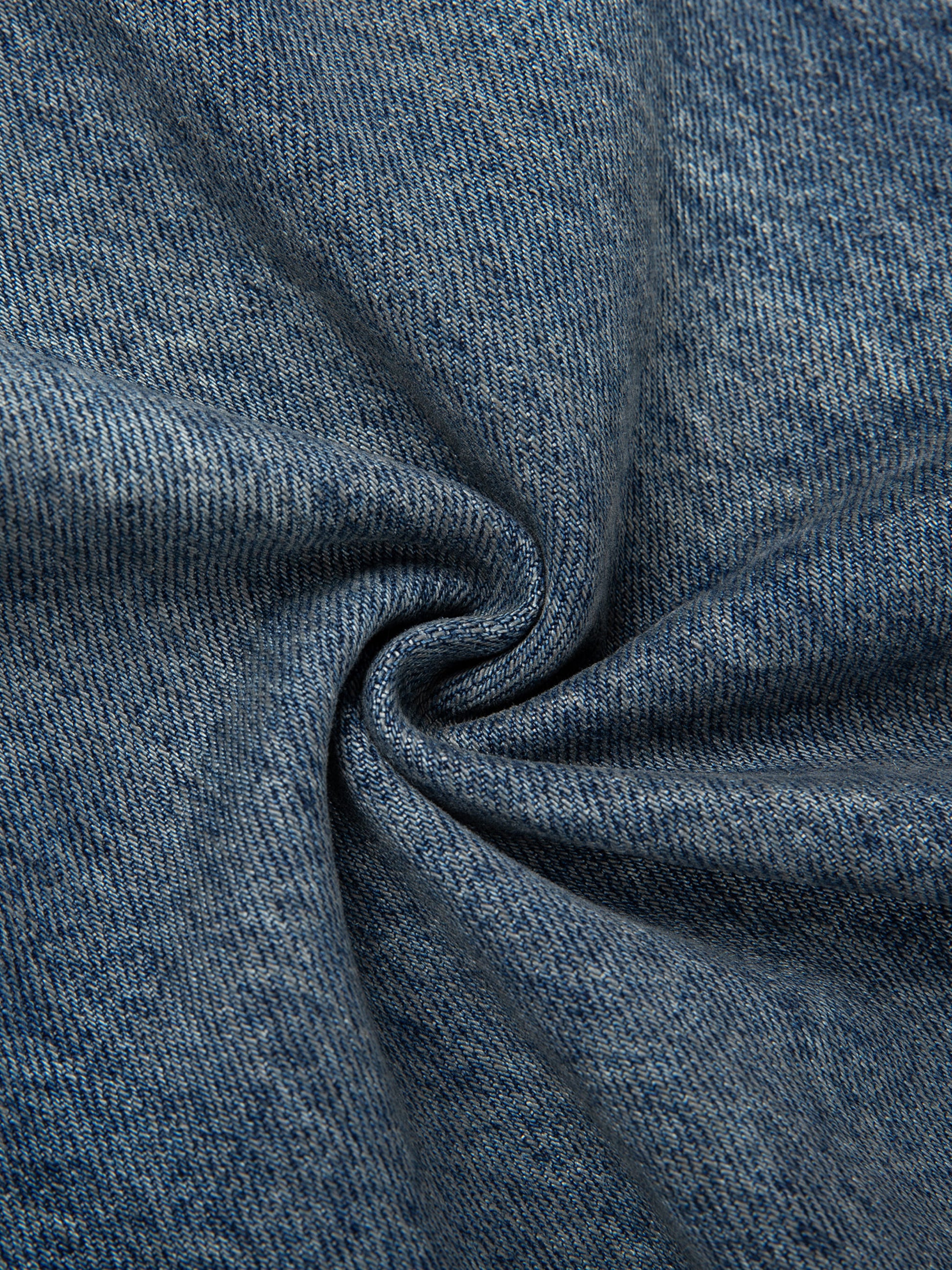 Vintage Wash Baggy Denim Jeans - Detail 6