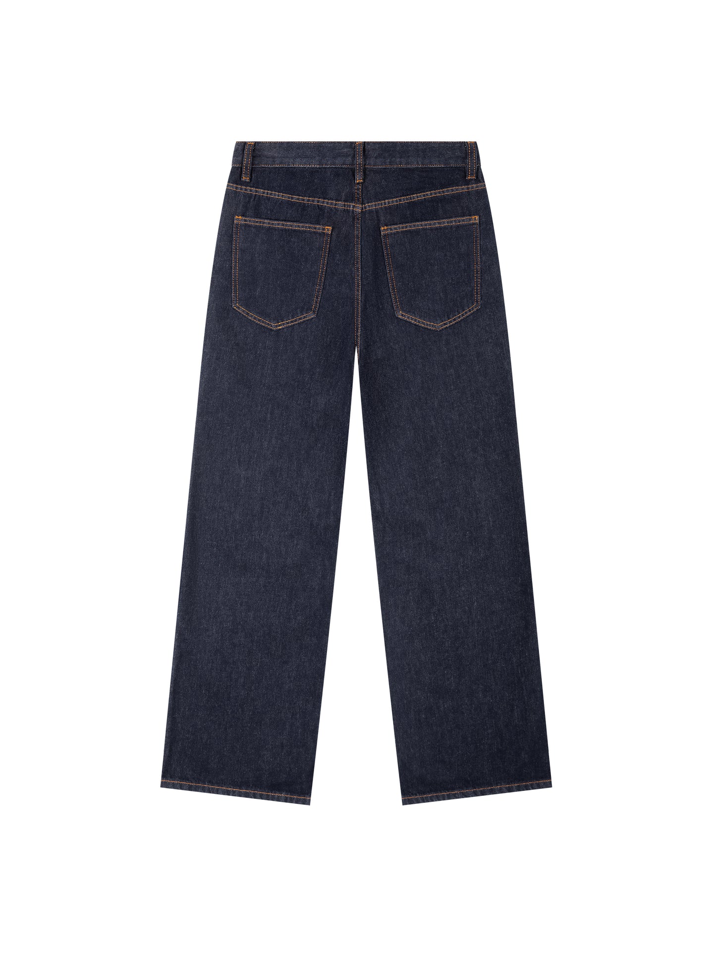 Heavyweight Straight Leg Denim Jeans - Model Shot 2