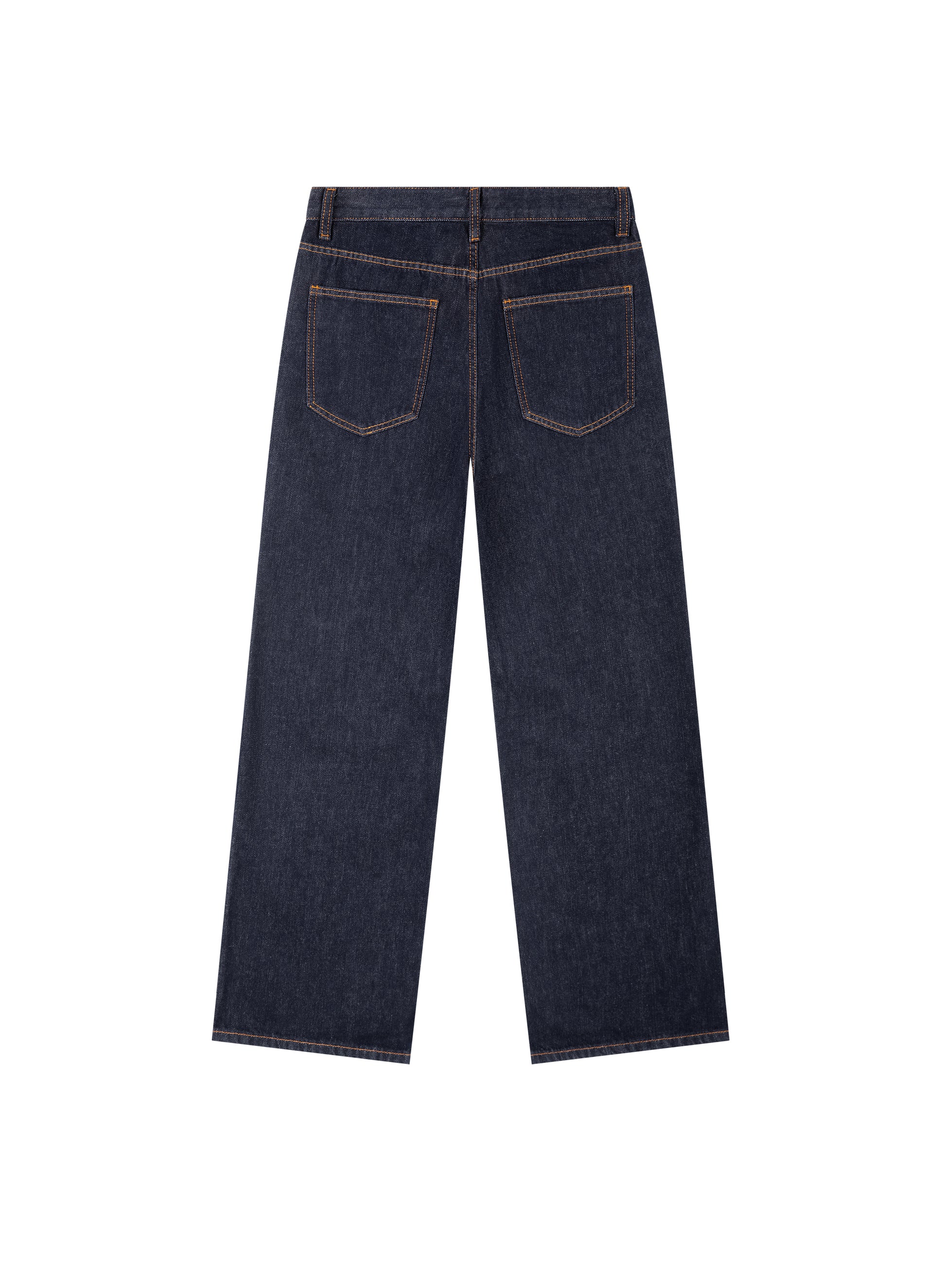 Heavyweight Straight Leg Denim Jeans - Model Shot 2