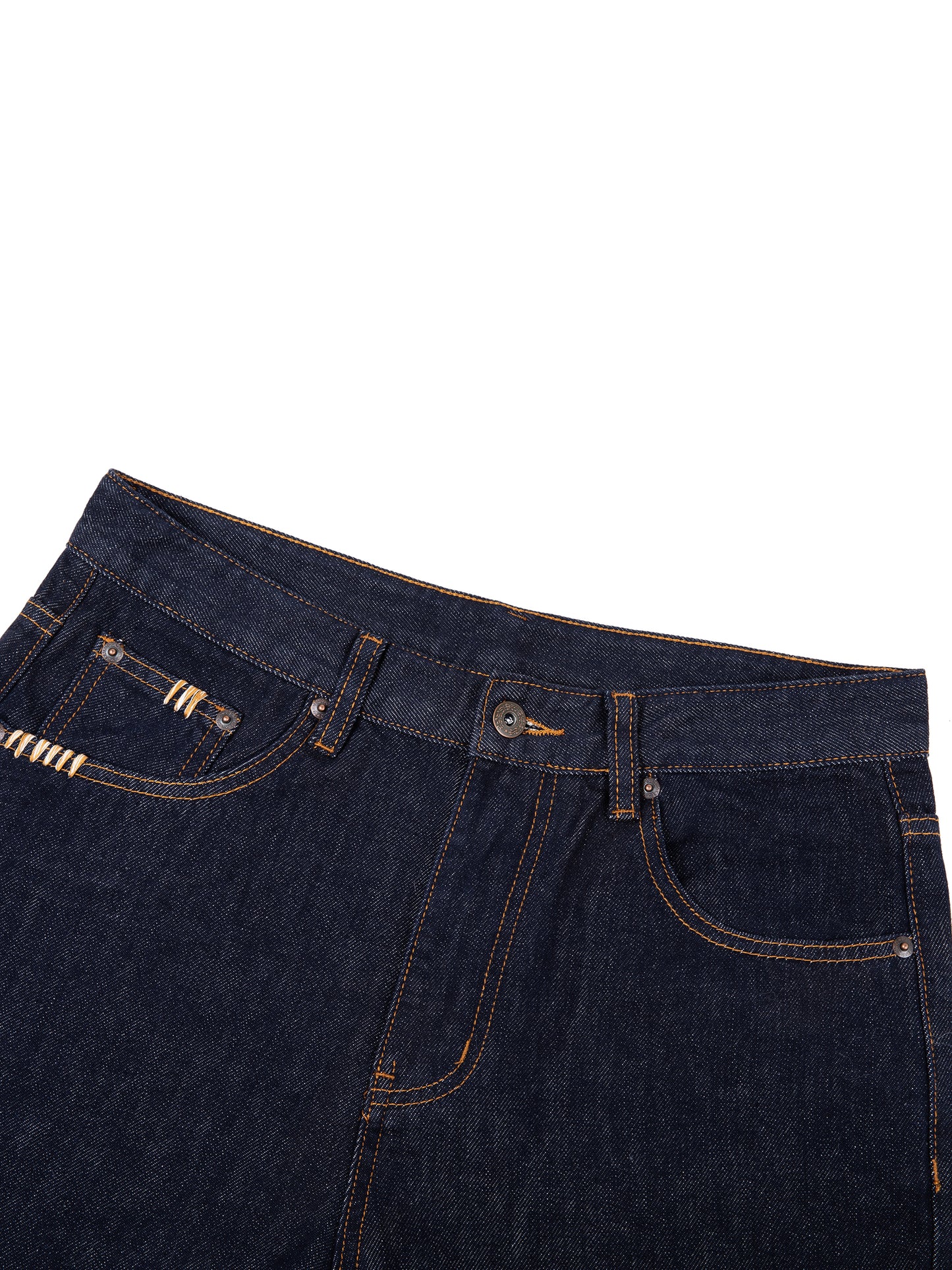 Heavyweight Straight Leg Denim Jeans - Detail 1