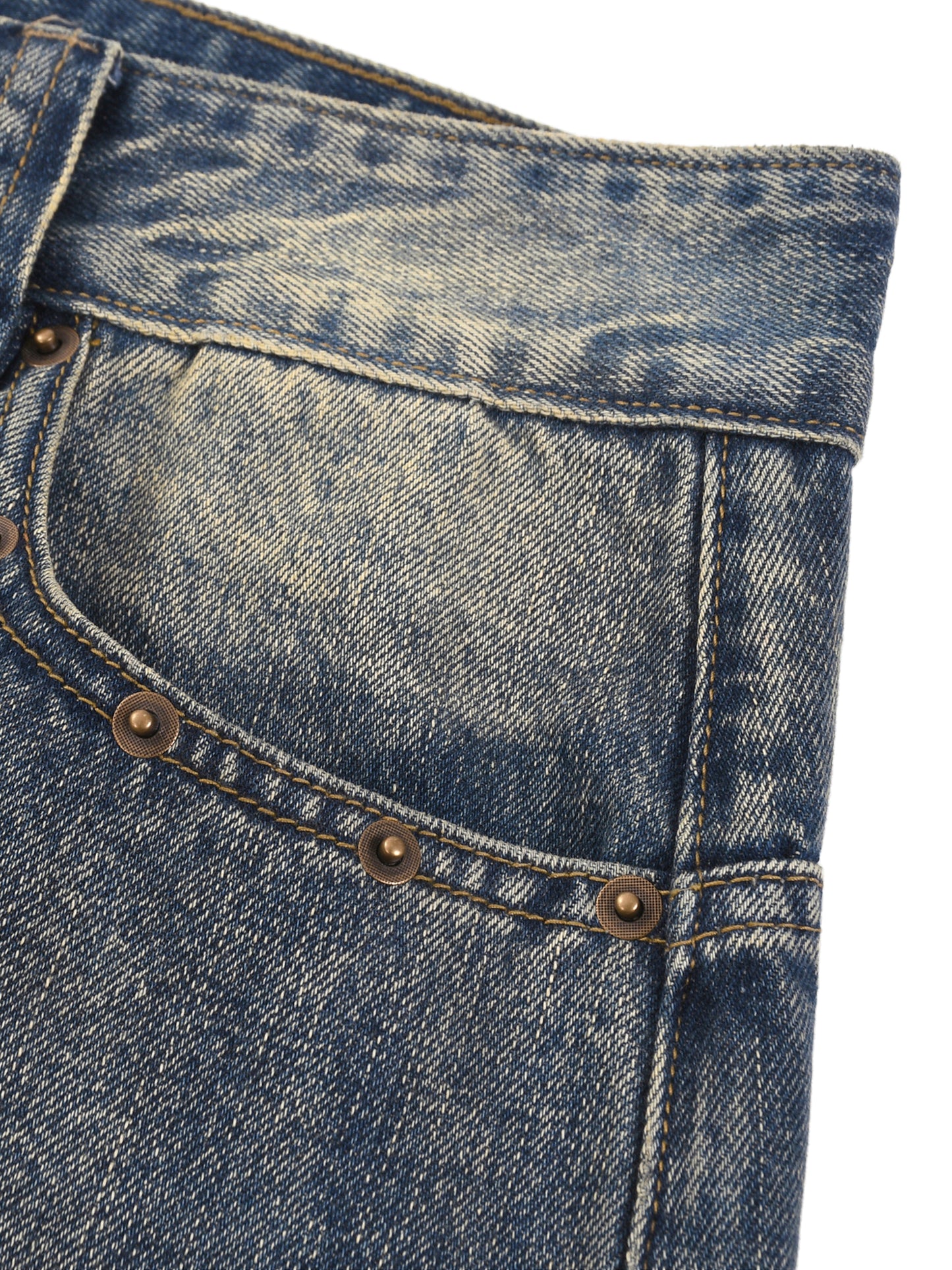 Vintage Wash Baggy Denim Shorts - Detail 4