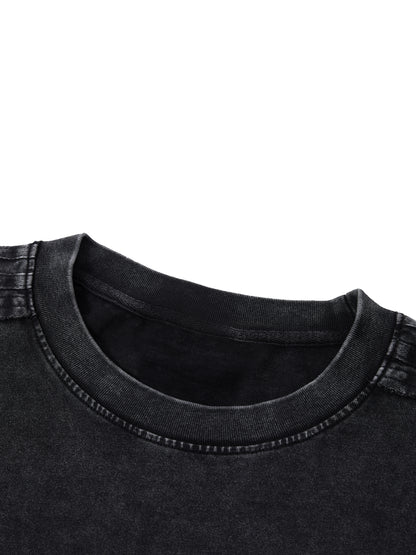 Unisex Vintage Wash Boxy T-Shirt detail