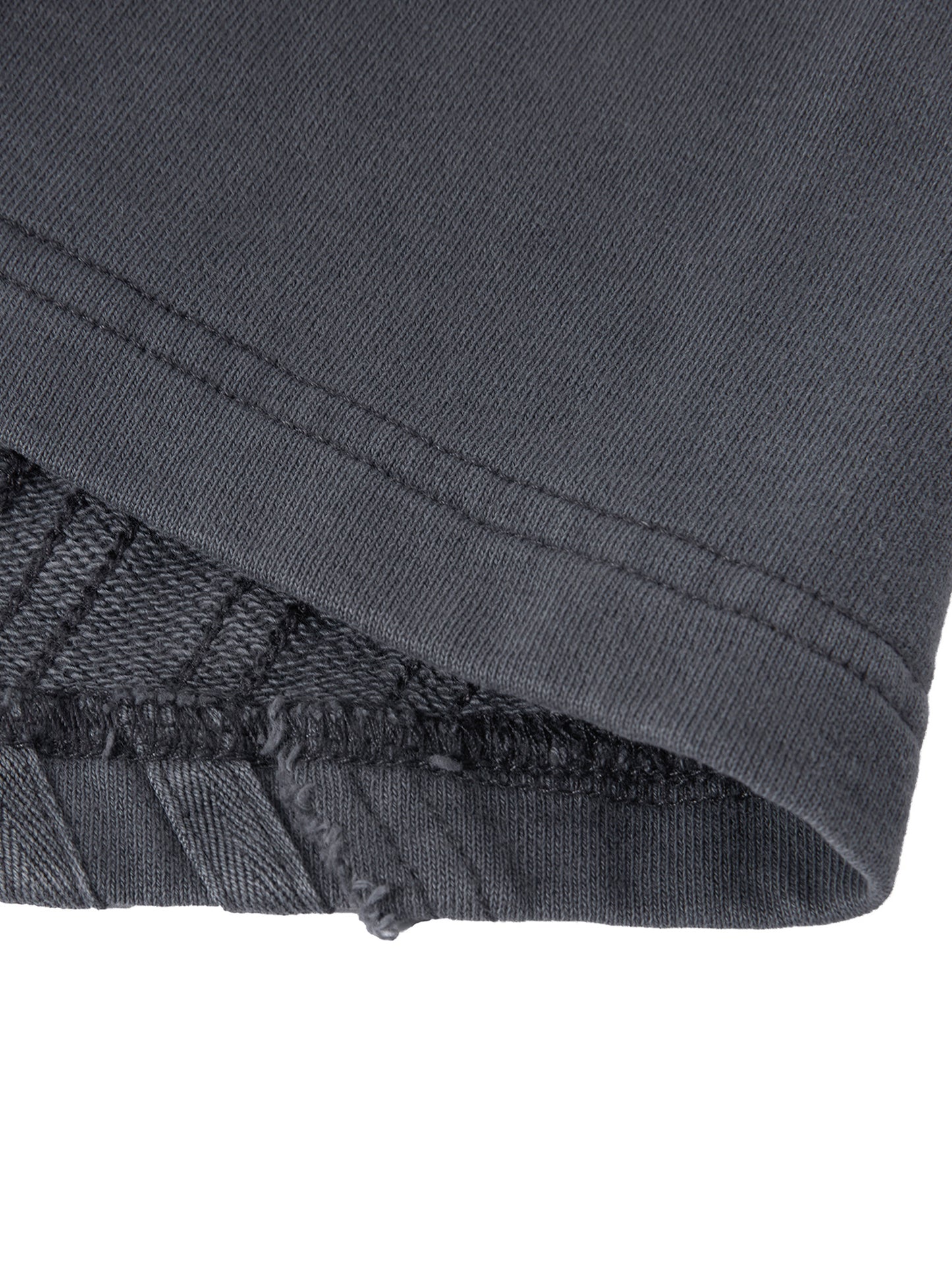 Unisex Vintage Wash Raw Edge Shorts detail
