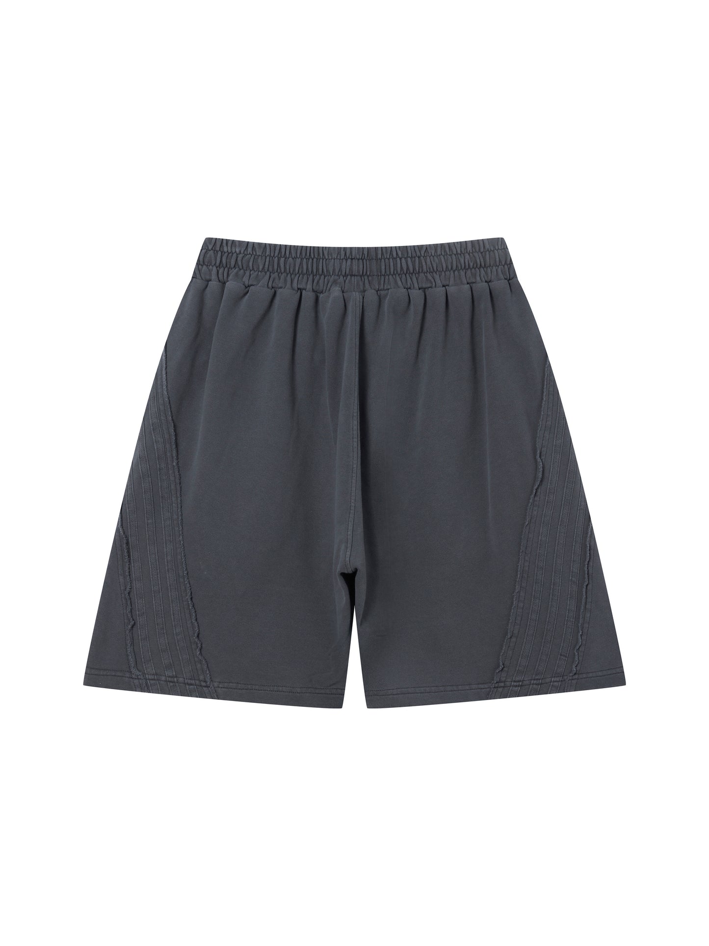 Unisex Vintage Wash Raw Edge Shorts