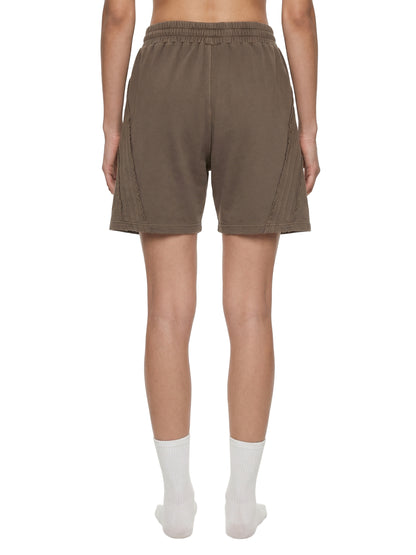 Unisex Vintage Wash Raw Edge Shorts