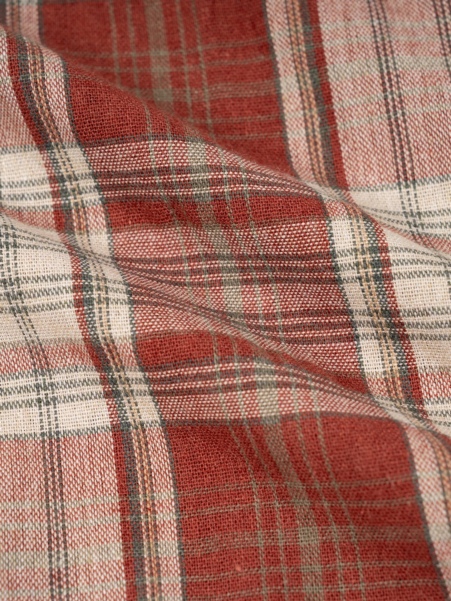 Unisex Plaid Boxy Short Sleeve Shirt detail