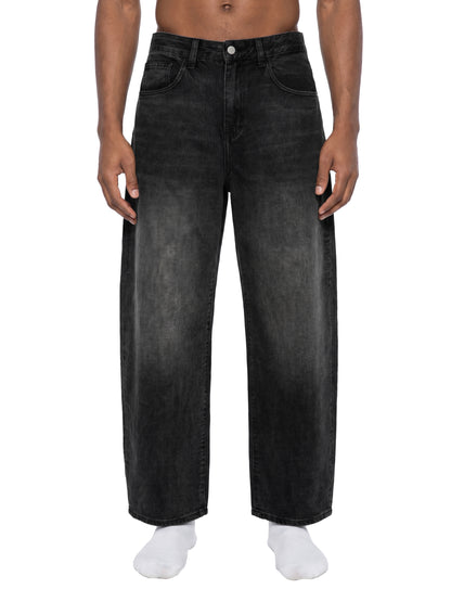 Men's Sunfade Vintage Wash Barrel Leg Jeans
