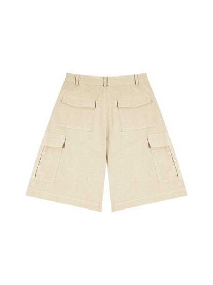 Unisex Woven Cargo Shorts