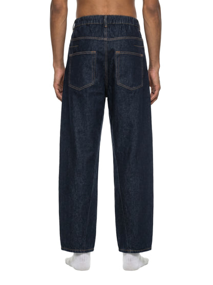Men's Vintage Wash Barrel Leg Jeans