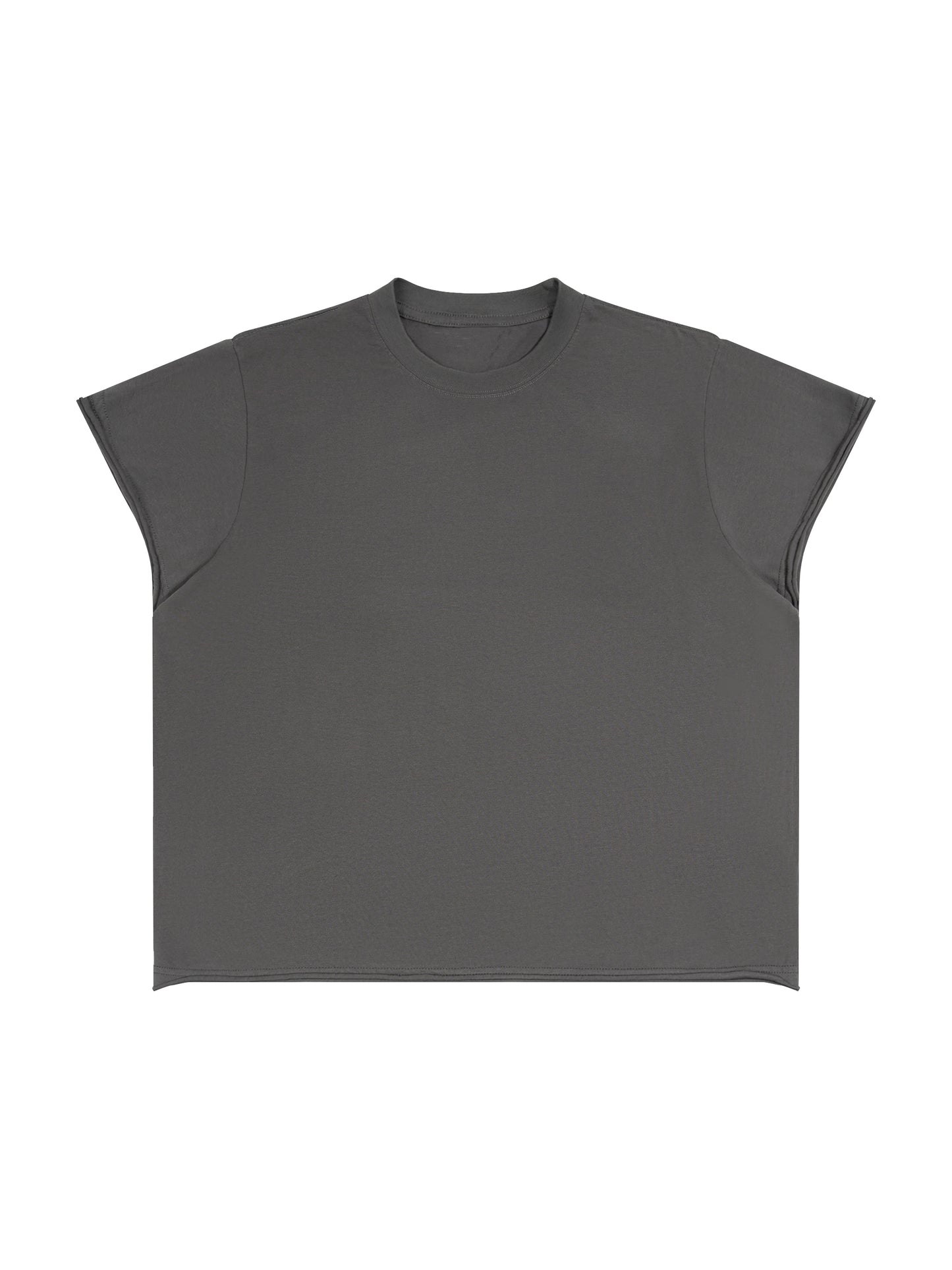 Unisex Boxy Raw Edge T-Shirt