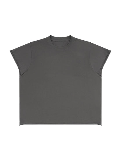 Unisex Boxy Raw Edge T-Shirt