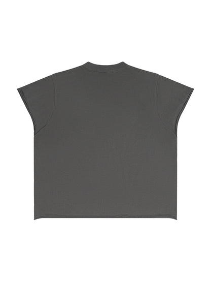 Unisex Boxy Raw Edge T-Shirt