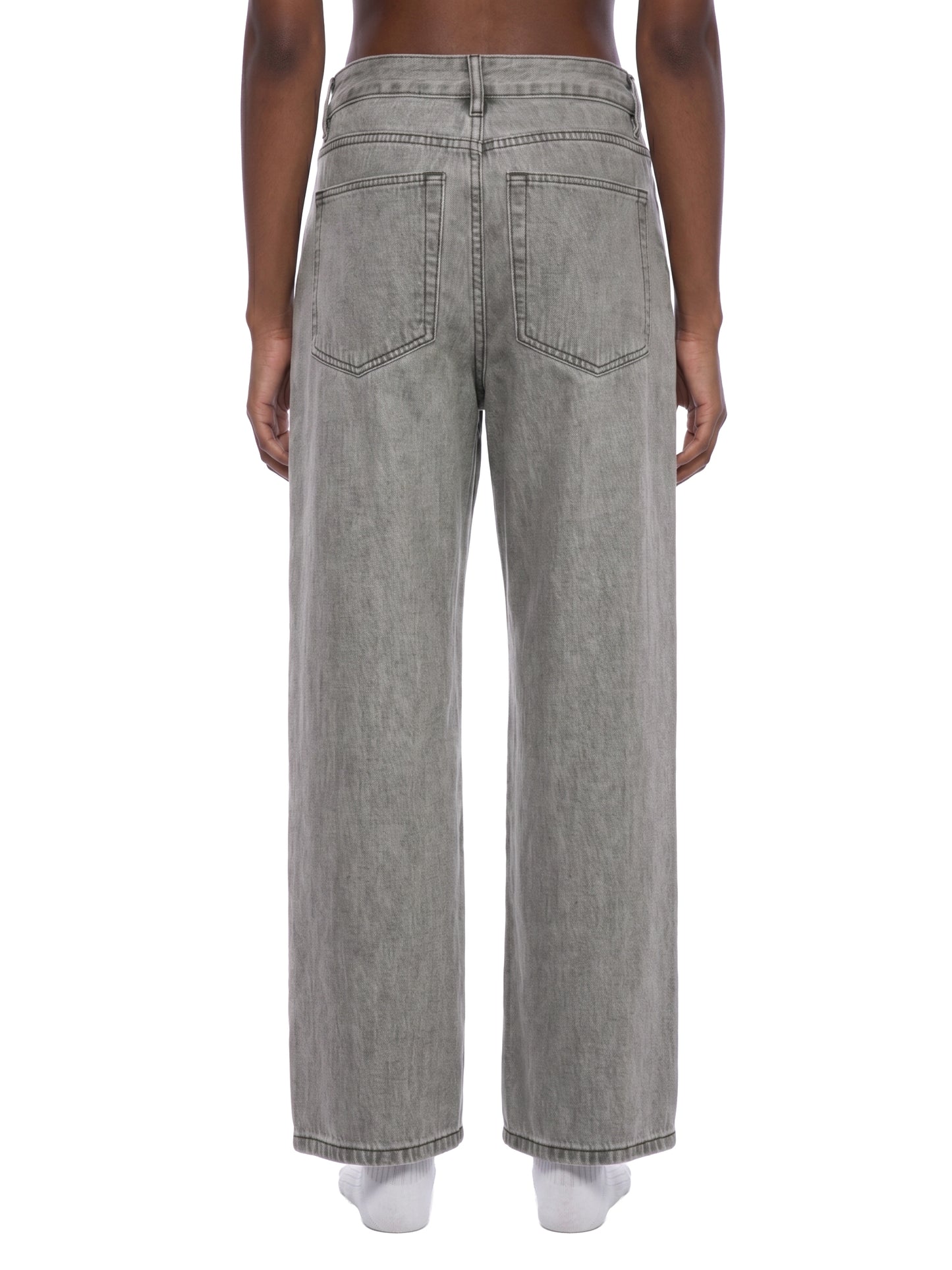 Unisex Vintage Wash Straight Leg Jeans